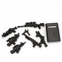 military ww2 weapon guns moc swat city playmobil 미니 액션 피규어 육군 경찰 팀 독일어 98k 부품 빌딩 벽돌 어린이 장난감, 8-1 세트