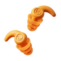 코골이방지기구 코로숨쉬기 빨수있는 실리콘 슬리브 이어 버드 Three-layerTips 소음 분리, 01 Orange