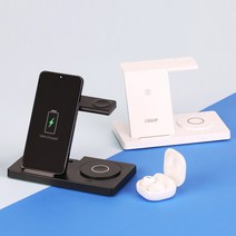 리큅 플립온 3 in 1 고속 무선충전기 LWC-PF01, 1개, 화이트