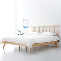 마켓비 ENITO 원목 침대 킹사이즈 K 180x200, 내추럴 1822.1082