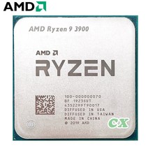 AMD Ryzen 9 3900 3.1 GHz 12 코어 24 스레드 CPU 프로세서 65W 7NM L2 = 6M L3 소켓, 한개옵션0