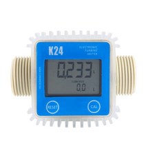 디지털유량계 K24 Lcd 터빈 디지털 연료 유량계 1 개 화학 물질 물에 널리 사용, 01 Blue