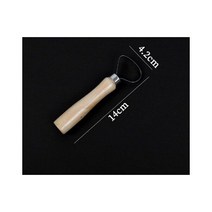 도예 조소 도자기 피스용 도구 점토 칼 스폰지 나무 피스 세트 가벼운 편리하고 내구성, Ring Knife