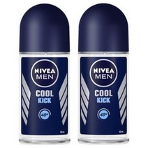 니베아 데오드란트 맨 쿨킥 롤온 50ml + 50ml, 2개