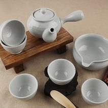 여주 전통다기 고백자 5인다기, 1세트, 다관1조 + 숙우 + 다기잔 5p