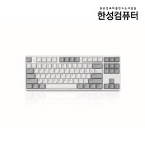 한성컴퓨터 SPORTS 블루투스 유무선 키보드 35g, 투톤 화이트, 텐키리스, GK893B
