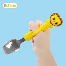 EDISON프렌즈 유아용 손가락링 스푼 포크 세트, 쿠팡꺼 토끼 래니