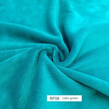 원단샘플 원단스와치 패브릭천 2세트 색상 솔리드 컬러 스타일 45x50cm 봉제 밍키 패브릭 플러시 패치 워크, 15 lake green