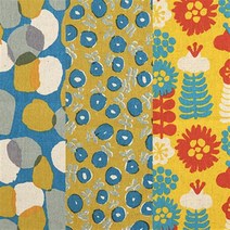 코카 일본 수입 패턴 린넨 캔버스 프린트원단 모음 퀼트원단 소잉 - 1/4YD, 1C(이미지너리 옐로우)
