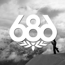 686 스노우보드스티커 보드복 포인트 스티커 A S, 686-L, 화이트