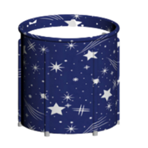 휴대용이동식 안심 나홀로사우나 성인 욕조통 홈스월드 개인사우나 반신욕 홈쇼핑목욕통, 네이비