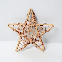 넝쿨리스틀 브라운별 20cm 자연물 수공예, 1개