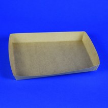 참조은팩 미소6호 크라프트접시 종이트레이 음식포장 1000개