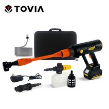 T TOVIA 무선 세척기 고압 파워 배터리 가정용 차량 정원 세척건 휴대용 자동차, PPG87-BO-S01, PPG87-BO-S01