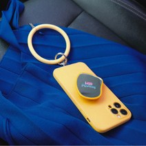 핸드폰 스트랩 손목 실리콘 도난 방지 분실방지 고리 태그 홀더 팔찌 링 휴대폰 스마트폰 핸드폰줄 핑거 걸이, 블루