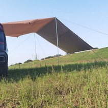 차량용어닝 자동차 차량 차량용 차박 그늘막 어닝, 베이지_300x200cm, 베이지_300x200cm