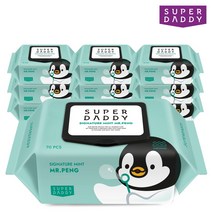 슈퍼대디 시그니처 미스터펭 민트 70매 10팩 (70g)
