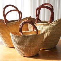 볼가바구니 쇼핑 바구니 시장바구니 피크닉바구니 아프리카바구니 휴대용바구니 예쁜바구니 외출용바구니, 미디움