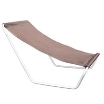 Chaise Lounge 비치 라운지 의자 야외 실내 마당 휴대용 편안한 성인 안락 의자 데크 파티오 바베큐 풀 사이드 풀, 커피 색상, 길이 96cm, 금속, 1개