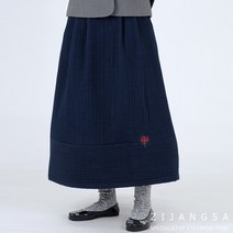 [8094] 누비 물실크 일자 스커트 한복치마 생활한복 개량