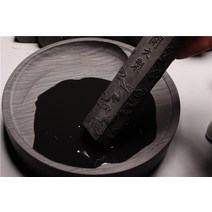 골동품 80 년대 오래된 잉크 스틱 순수 소나무 비누 어 번체 회화 서예 쓰기 밀도 연삭 블록, 한개옵션0