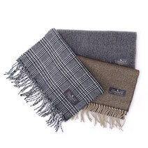 헤링본 체크머플러 울터치 국산 남자여자 가을겨울 수술목도리