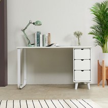 베르 1200 책상 A타입, 화이트