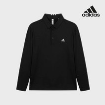 아디다스골프 아디다스골프 2022 신상품 남성 클래식 브러쉬드 긴팔 티셔츠 블랙 HG3290