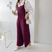 주디앤 여성 에디스 와이드 멜빵 점프슈트