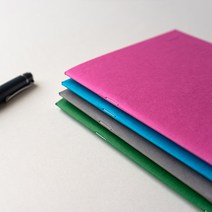 데이스테이션 A5 노트 Light Notebook 심플한 프리 라이트 노트, 팝핑크 그리드