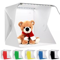 포토박스 카메라 24.5x22x22cm 업그레이드 접이식 스튜디오 소프트 라이트 텐트, 없음