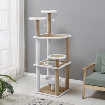 캣타워 먼치킨 놀이터 원목 고양이 스크래쳐 선반 폴 diy 미니, 10. 특대형 7단 더블와우 우주 캡슐 전마주