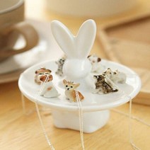 5DW75D683 팬던트 목걸이 강아지 실버 인테리어 카페 소품 1P 패션 도자기 도자기팬턴트