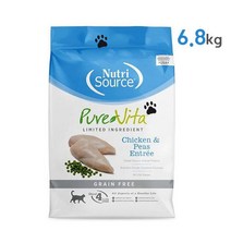 퓨어비타 홀리스틱 그레인프리 캣 치킨 연어 고양이 사료, 6kg