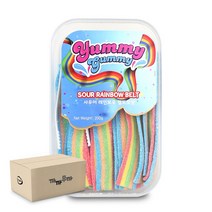 야미 사우어 레인보우 벨트모양 젤리 200g (1박스-12개)