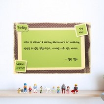 아트박스/꾸밈 cx227-빈티지메모지_칠판시트_칠판스티커, B-딥그린