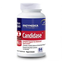 Enzymedica Candidase Enzyme Supplement 엔자메디카 캔디데이즈 엔자임 서플리먼트 84캡슐, 84정, 1개