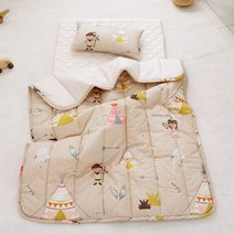 이블랑 어린이집 낮잠이불 세트, 꼬마인디언 베이지