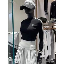 한국판 마스터바니 골프 여성 가을겨울 라운드넥 웜 니트 스웨터 슬림 스웨터 하이센스