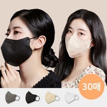 프로텍트보이 호프리미엄 국내산 KF80 황사 미세먼지 대형 새부리형 컬러 숨쉬기 편한 가벼운 마스크 블랙 화이트 그레이 베이지 30매 (1팩 5매입), [프리미엄] KF80 블랙 30매