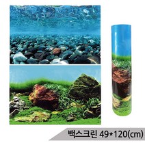 백스크린 양면 49X120cm 수족관배경 어항배경 C525550