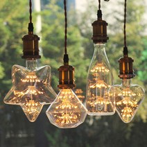 빛나라닷컴 2W LED 에디슨램프 눈꽃전구 10종 엔틱 빈티지전구, D07-LED 눈꽃전구 D95 2W