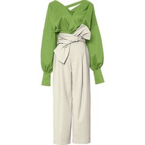 블라우스 바지 정장 세트