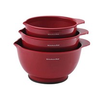키친에이드 클래식 믹싱 볼 3개 세트 엠파이어 레드, Empire Red_Set of 3 | Bowls, Set of 3
