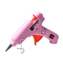 글루건미니 핫멜트 접착제 총 7mm 100m 스틱 20W 전기 가정용 열 온도 도구 수리, 03 Pink