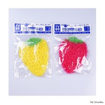 드림1025 딸기아크릴수세미T1/행주/수세미/철수세미/순면행주/설거지, 상세페이지 참조, 상세페이지 참조