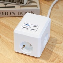 라이너스 큐브 USB 멀티탭 3구 4포트 3M 국내생산, 1개, 단품