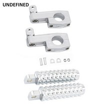 할리 카와사키 혼다 스즈키 투어링 스포츠 스타를위한 크롬 오토바이 하이웨이 발 페그 1 