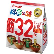 마루코메 미소된장국 마와세마소 대용량 32개입, 2개, 18g