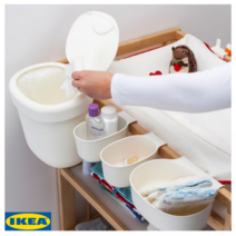 아기 유아 기저귀 휴지통 정리함 4종 이케아 왼스클리그, 왼스클리그_기저귀수납통4종_101.992.84
